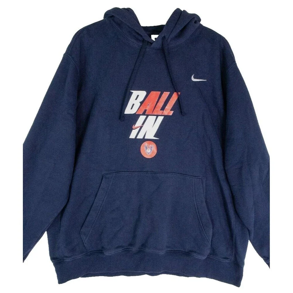 Y2K Nike Swoosh Manhattan Basketball Sweatshirt Adult Hoodie Men's Size XL